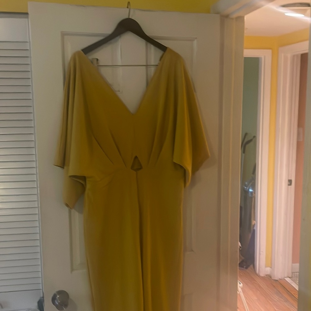 Plus size yellow jump suite 3x